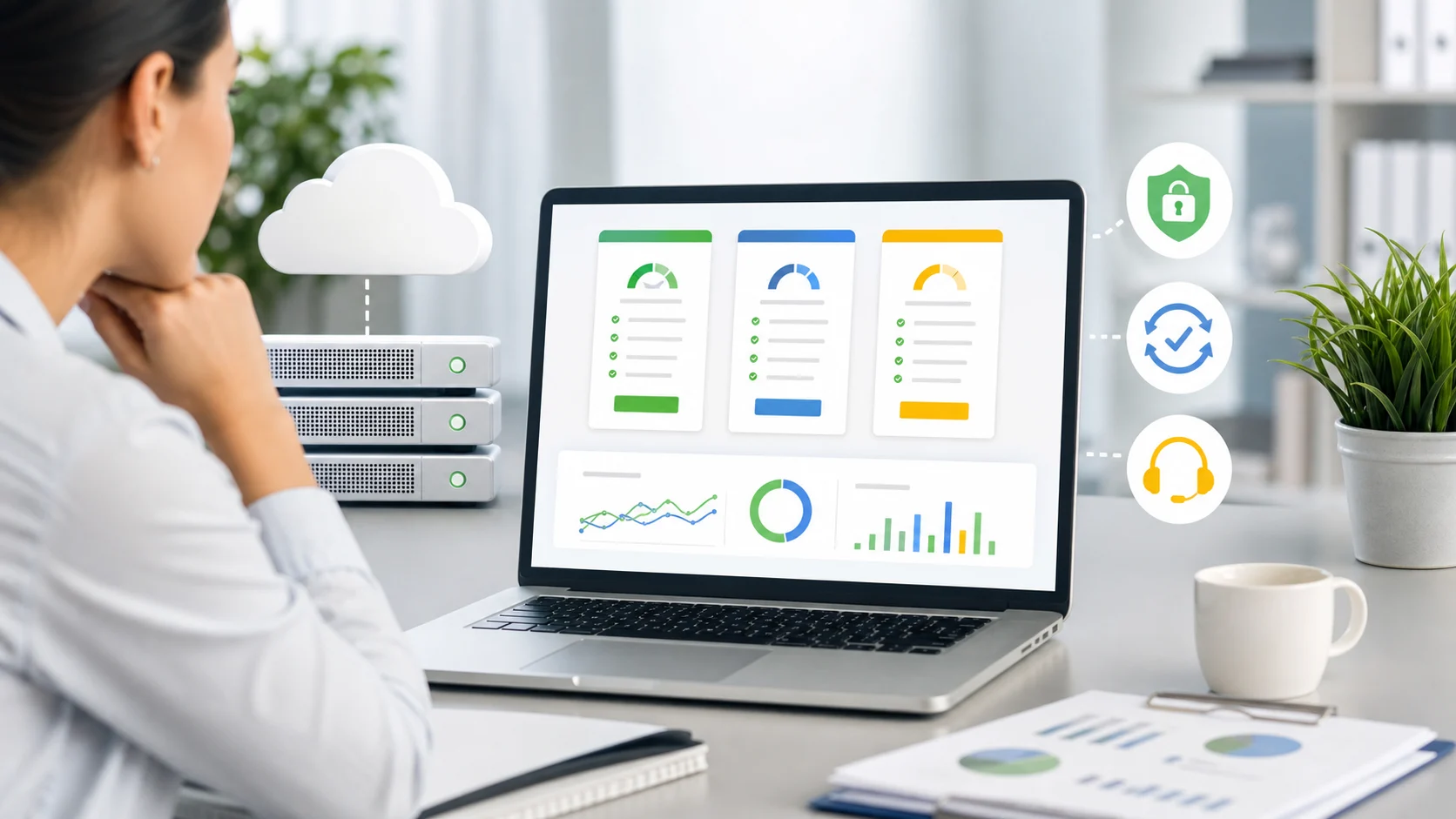WordPress Hosting for Freelancers: Managed and Multisite Picks (2026) 1 Freelancer comparing WordPress hosting plans, uptime, backups, and multisite options for client projects on a dashboard.