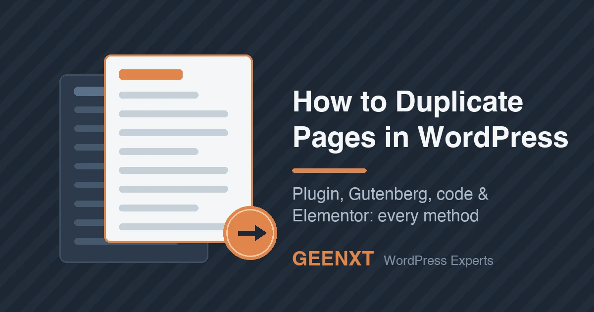 How to duplicate pages in WordPress: original page and duplicated copy with plugin, Gutenberg, code and Elementor methods