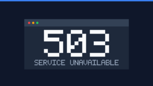 503 Service Unavailable error in WordPress shown in a browser window