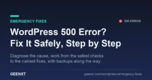 Troubleshooting a WordPress 500 internal server error step by step