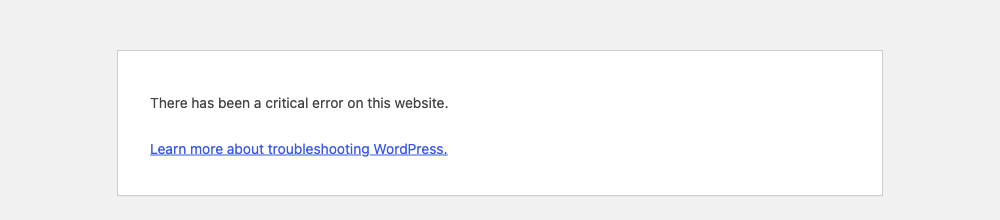 How to Fix the WordPress Critical Error and Get Your Site Back Online