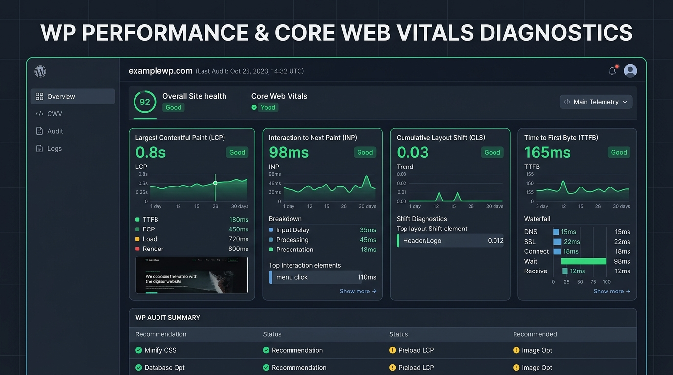 How to Run a WordPress Performance Audit Checklist and Dashboard